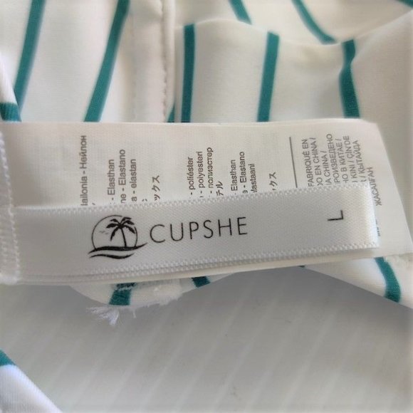 Cupshe Striped Swimsuit Top - Picture 3 of 4